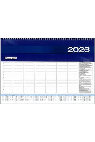 Keskin Color 2026 Haftalık Masa Sümeni 28x40 Cm Karton Kapak Aj-70