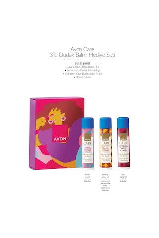 Avon Care Festive Kisses Dudak Balmı Seti 3 x 4 G