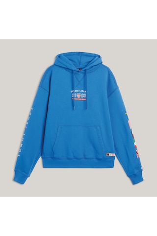 Tommy Hilfiger Tommy Jeans Tju Archive Games Unisex Mavi Hoodiedüzdm0dm19544