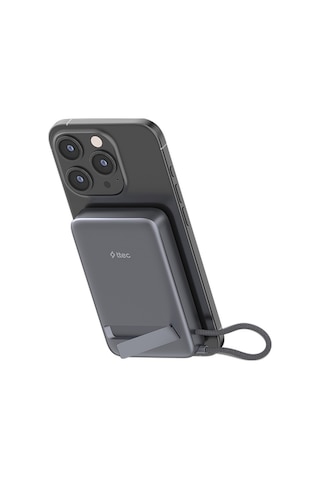 Ttec Recharger Pro M Lcd 10.000mah Qi2/magsafe Özellikli 15w Apple iPhone Uyumlu /android, Usb-c Pd 35w Çıkışlı, Dahili Kablolu, Stantlı, Kablosuz Taşınabilir Hızlı Uzay Grisi