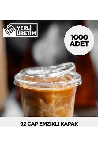 92 Çap Emzikli Kapak 1.000 Adet Beyaz