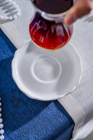 Acar King Çay Tabağı - 13 Cm Beyaz
