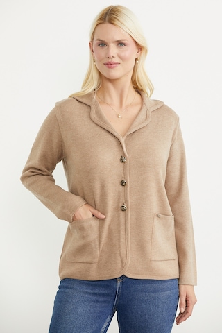 Sementa Oversize Cepli Triko Ceket - Bej