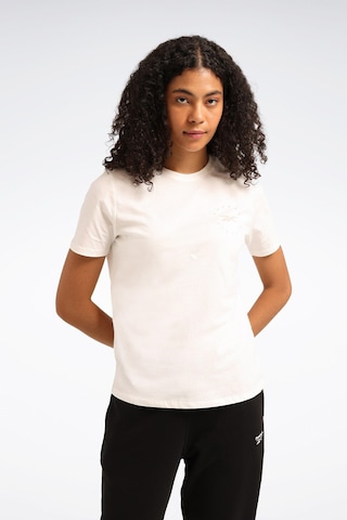 Reebok Q3 Id Tee Ekru Kadın Kısa Kol T-shirt 000000000102042728 Bej