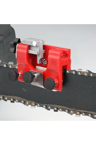 Konesam Taşınabilir Zincir Bileme Aleti - Kırmızı Plastik Zincir Kesme Makası