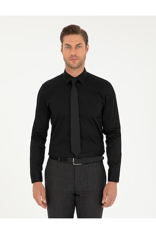 Pierre Cardin Erkek Siyah Gömlek Basic 50292520-vr046 Siyah