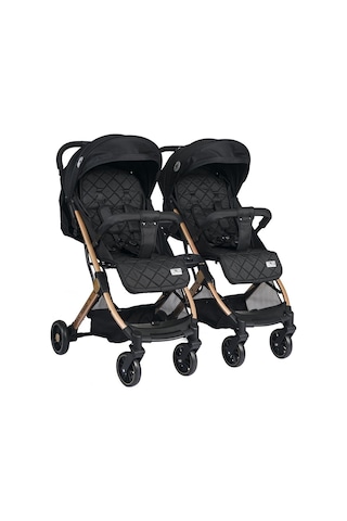 Lorelli Fiorano Kabin Set İkiz Bebek Arabası - Black