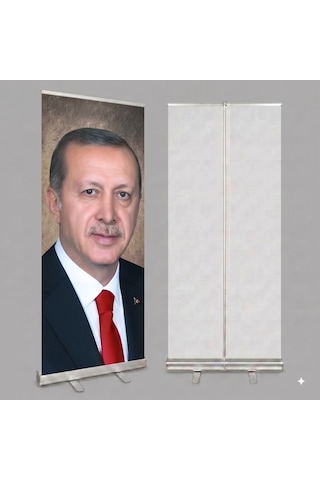 Cumhurbaşkanı Poster Baskılı Roll Up Banner 100x200cm No:3 Diğer