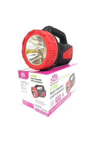 10 W Led El Feneri Şarjli Gk-2222 Siyah