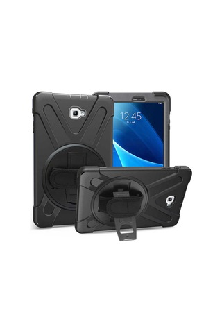 Galaxy Uyumlu Tab A T580 10.1 Msra Defender Tablet Silikon - Siyah Arka Kapak