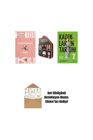 Hayat Okulu - Nazik Olmaya Dair + Tavşan Ve Arkadaşları Keçe Kitap + Kadınların Tarihi 2 + Okuma Sticker'ları