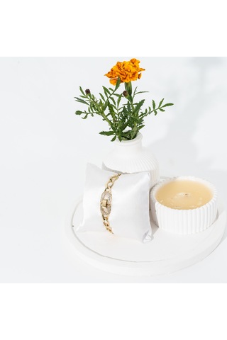 Biem Taşlı Kilit Xuping Bileklik Gold/gümüş