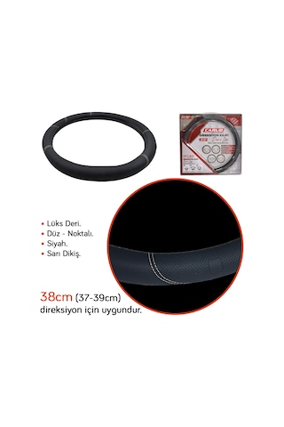 Carub Geçmeli Direksiyon Kılıfı Deri Lüx Çantalı 38 Cm Siyah Br1831023 Siyah