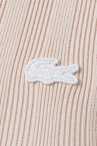 Lacoste Slim Fit Kısa Kollu Yarım Fermuarlı Polo Yaka Full Likralı Triko Tişört Pudra Pembe Pembe