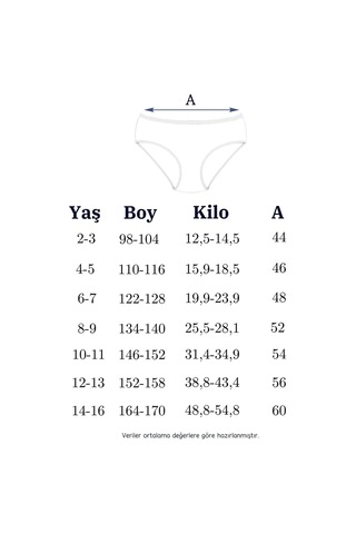 New Lilla 020 Kalpli %100 Pamuk 5'li Çocuk Külot Paketi 020-v2-karışık Açık Renkler Çok Renkli