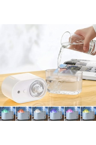 Uzay Ayısı 300 Ml Usb Hava Nemlendirici Led Işıklı Masaüstü Buhar Makinesi, Yatak Odası & Amp Çocuk Oda