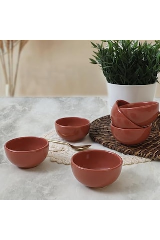 Kızıl Kahve Bulut Mini Çerezlik/sosluk 8 Cm 6 Adet 607 Genel