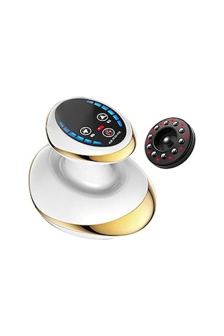 Müstesna Elektrikli Hacamat Vakumlu Isılı Selülit Sırt Vücut Masaj Gua Shua Yağ Yakma Beyaz