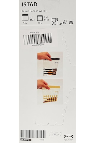 Ikea Plastik Poşet 60,0,4 L'lik Paket Sku: Smg8690010159571 Açık