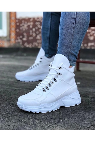 Wagoon Wg07 Beyaz Uzun Bağcıklı Bot Çok Renkli