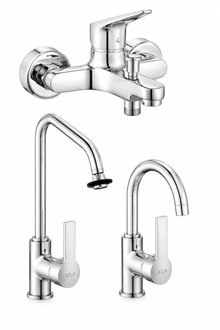 Eca Delta Banyo Lavabo Mutfak Batarya Seti 102102346 - 102108633 - 102108765 - Krom