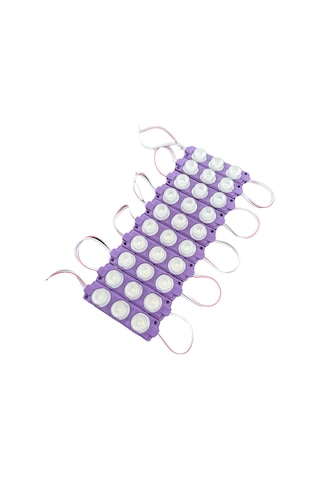 3 Ledli Modül Led Mor 10 Lu Set