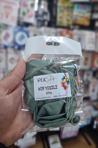Küf Yeşili Balon 10 Adet - 12 Inc 30 Cm Parti Balonu A
