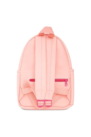 Yuga Suni Deri Dört Gözlü Sırt Çantası Pembe Pembe