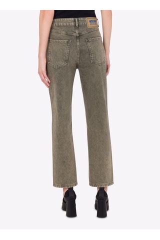 Moschino Jeans Gri Kadın Regular Fit Denim Pantolon 251k1a031532181517