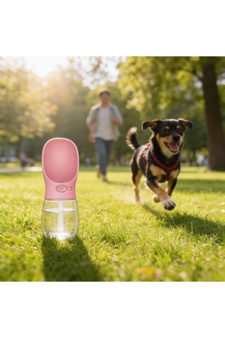 Runaway Taşınabilir Köpek Su Matarası - Sızdırmaz 350 Ml