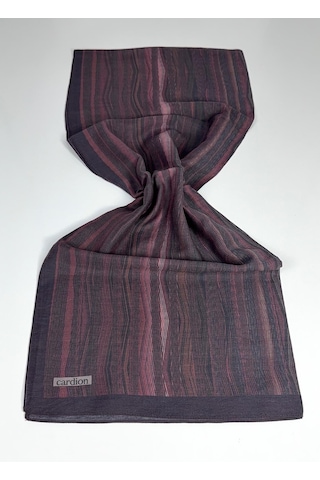Cardion Pamuk İpek Şal - 70 X 180 - 06303 Mürdüm - Pudra