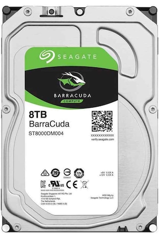 Seagate Barracuda ST8000DM004 3.5" 8 TB 5400 RPM SATA 3 HDD