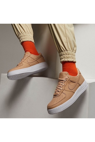 Nike Air Force 1 Premium Kadın Kahverengi Renk Sneaker Ayakkabı Kahverengi