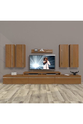 Decoraktiv Ekoflex 8d Mdf Tv Ünitesi Tv Sehpası Ceviz