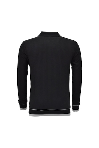 Dynamo Erkek Spor Mevsimlik Polo Yaka Sweatshirt Bgl-st03932 Siyah