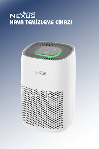 Direct Nexus Air Purifier Hava Temizleyici Uv Filtre + 4 Kademe Direct Nexus Türkiye Garantili Beyaz