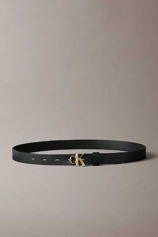 Calvin Klein Fasetli Ck Tokalı 25 Mm Doku Deri Kadın Siyah Kemer Lv04f7060g-yıh Siyah