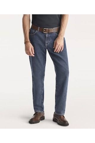 Yargıcı Relaxed Fit Erkek Denim Pantolon Mavi