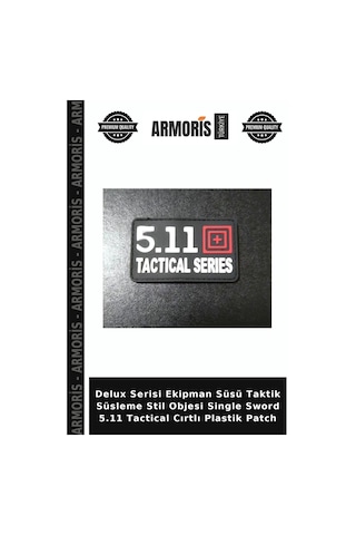 Armoris Delux Serisi Ekipman Süsü Taktik Süsleme Stil Objesi Single Sword 5.11 Tactical Cırtlı Plastik