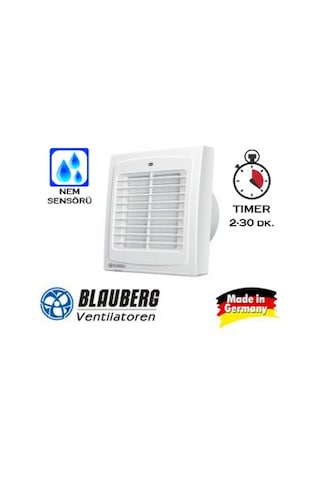 Blauberg Auto 125 H Zaman Ayarlı Nem Sensörlü Banyo Aspiratörü