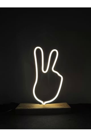 Victory Wil Figürlü Günışığı Neon Gece Lambası Çok Renkli