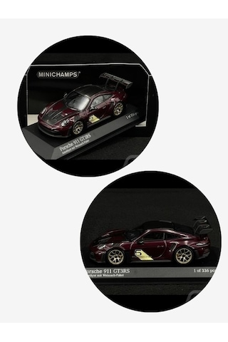 1 Of 336 Porsche 911 Gt3 Rs Type 992 2023 Weissach Package Amethyst 1/43 Minichamps Model Araba