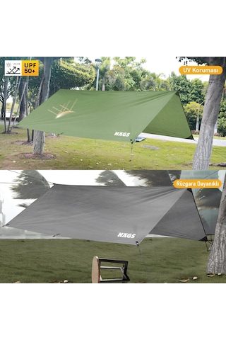 Haegs Tarp Gölgelik Tente, Taşınabilir Örtü Branda Çok İşlevli Outdoor Açık Hava Kamp Seyahat Tente Branda Güneşlik Karavan Tente Yan Çadır Gölgelik - 300x400 Cm - Siyah