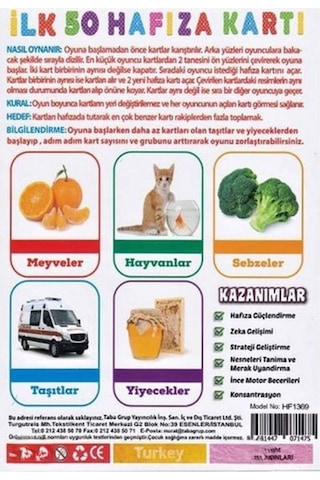 1475 İlk 50 Hafıza Kartları