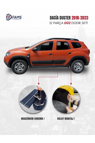 Dacia Duster Uyumlu 2018-2024 Dodik Seti 12 Parça Düz Baskısız