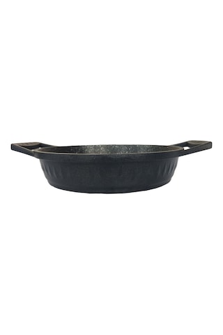 Maas Pırlanta 3 Parça Döküm Granit Sahan Seti 18-20-22 Cm Siyah