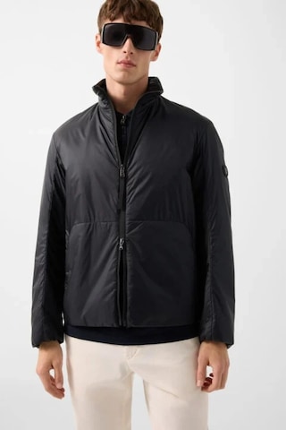 Bogner Kent Lüks Fonksiyonel Stil Hafif Erkek Mont Siyah