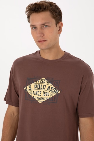 U.s. Polo Assn. Erkek Kahverengi Tişört 50324811-vr029 Kahverengi