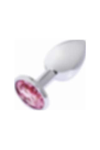 Zaga Oyun Metal Elmas Taşlı Anal Plug Rose Küçük Boy