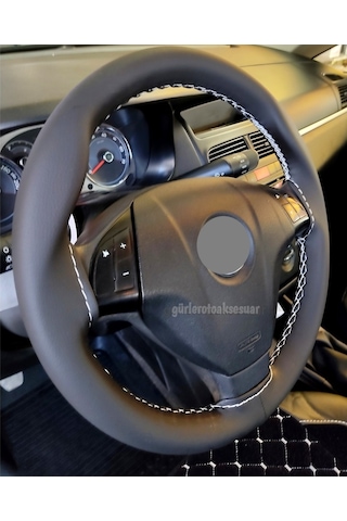 Fiat Fiorino Dikmeli Direksiyon Kılıfı Beyaz Ipli A+Plus (10.5Cm)